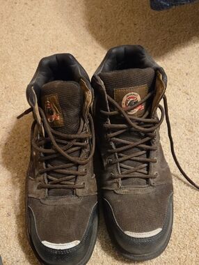 Brahma Men's Dark Brown Lace-Up Work Boots